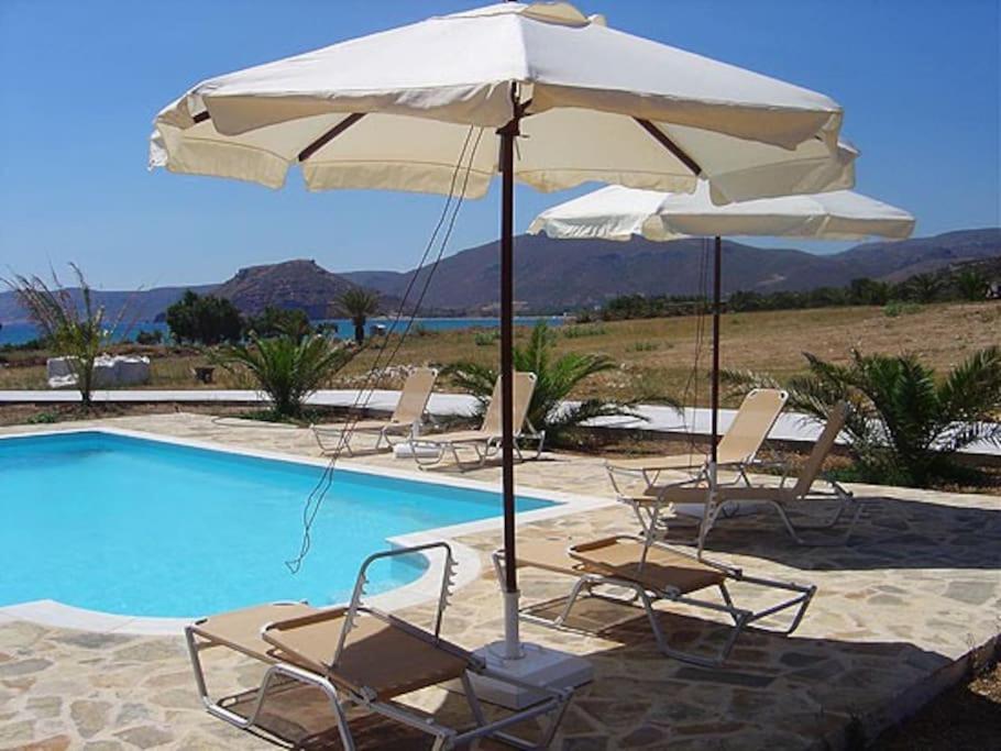 Studio At Beautiful Beach Kouremenos Appartement Anevato Buitenkant foto